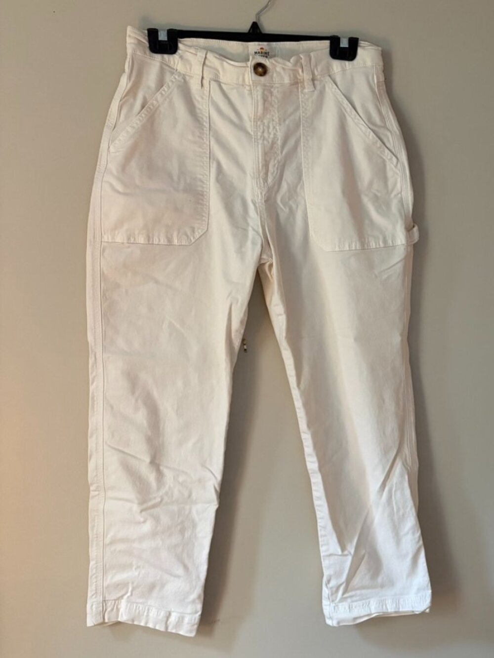Marine Layer Pants Cream Size 6